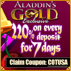 Aladdins Gold Exclusive casino bonus