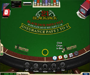 Club World Casino Blackjack