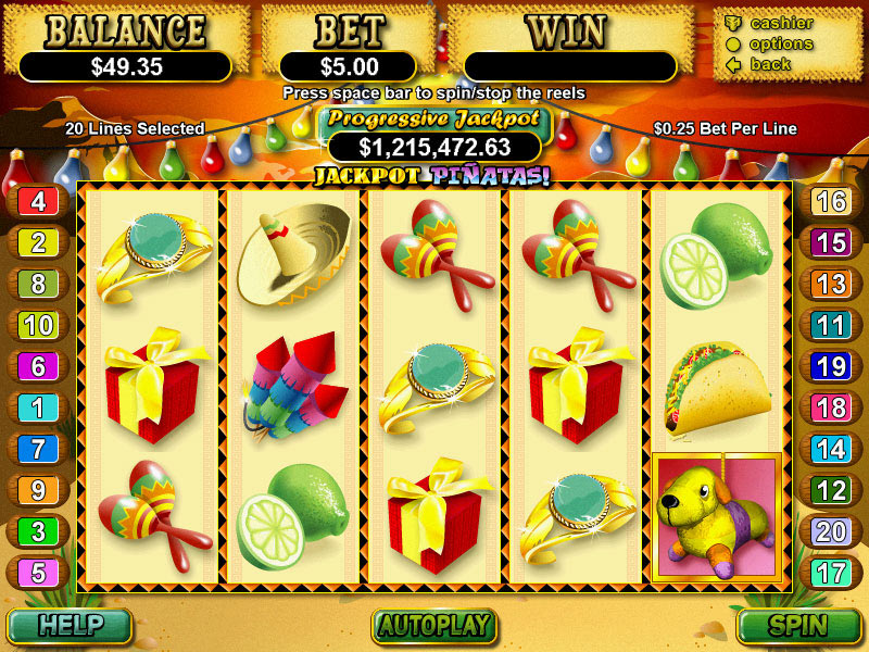 progressive online slots usa online casino jackpot pinatas