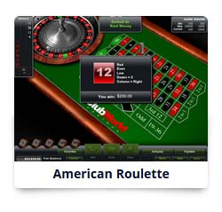 American roulette club world casino